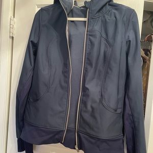Lululemon waterproof navy scuba jacket like new